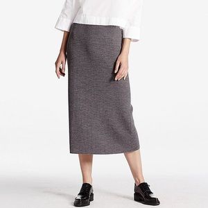 Uniqlo wool ribbed skirt